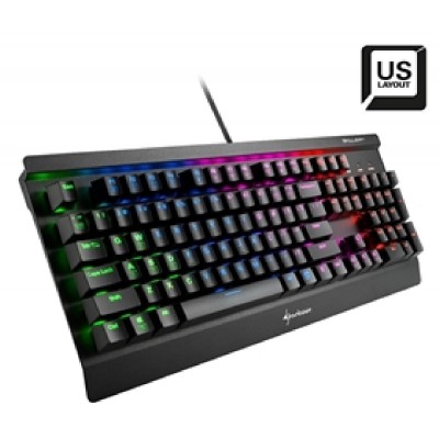 SHARKOON GAMING KEYBOARD SKILLER MECH SGK3 BROWN, WIRED, USB, BLACK, 2YW. SHARKOON GAMING KEYBOARD SKILLER MECH SGK3 BROWN, WIRED, USB, BLACK, 2YW.