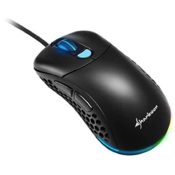 SHARKOON GAMING MOUSE LIGHT² 200, WIRED, USB, OPTICAL, GAMING, RGB, BLACK, 2YW.