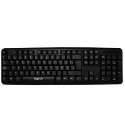 APPROX KEYBOARD APPMX220GR, WIRED, USB, BLACK, GR DSP, 2YW. APPROX KEYBOARD APPMX220GR, WIRED, USB, BLACK, GR DSP, 2YW.