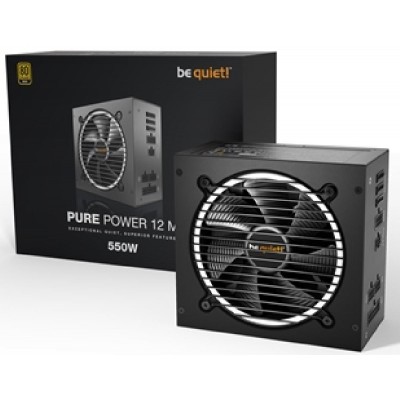 BEQUIET PSU PURE POWER 12 M 550W BN341, GOLD CERTIFIED, MODULAR CABLES, SILENT OPTIMIZED 12CM FAN, 10YW. BEQUIET PSU PURE POWER 12 M 550W BN341, GOLD CERTIFIED, MODULAR CABLES, SILENT OPTIMIZED 12CM FAN, 10YW.