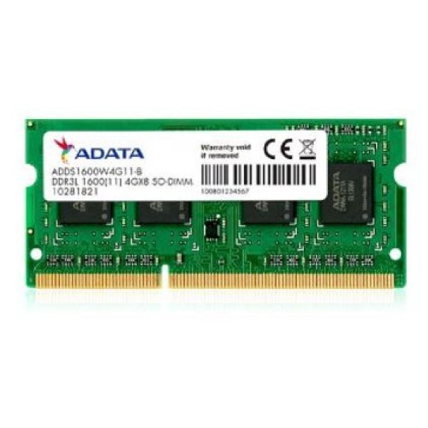 ADATA RAM SODIMM 8GB ADDS1600W8G11-S, DDR3L, 1600MHz, CL11, SINGLE TRAY, LTW.
