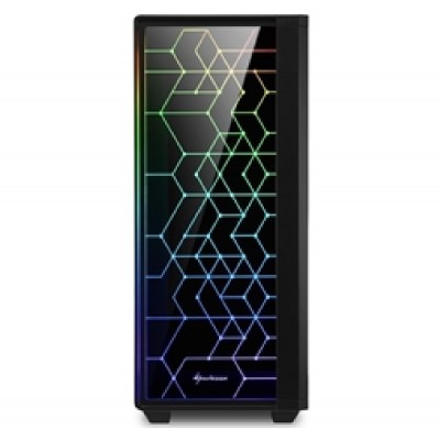 SHARKOON PC CHASSIS RGB LIT 100, MIDI TOWER ATX, BLACK, W/O PSU, 1x12CM FRONT LED FAN, 1x12CM REAR RGB LED FAN, 2YW. SHARKOON PC CHASSIS RGB LIT 100, MIDI TOWER ATX, BLACK, W/O PSU, 1x12CM FRONT LED FAN, 1x12CM REAR RGB LED FAN, 2YW.