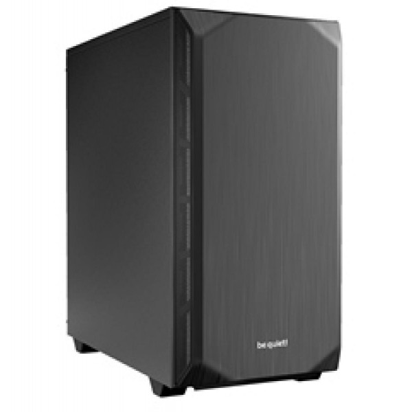 BEQUIET PC CHASSIS PURE BASE 500 BG034, MIDI TOWER ATX, BLACK, W/O PSU, 1X14CM PURE WINGS 2 FAN, 1X14CM REAR PURE WINGS 2 FAN, 3YW.