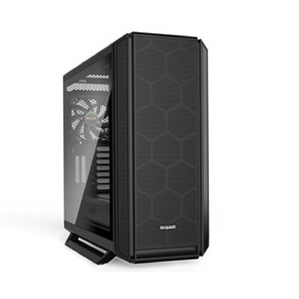 BEQUIET PC CHASSIS SILENT BASE 802 WINDOW BGW39, MIDI TOWER ATX, BLACK, W/O PSU, 2X14CM PURE WINGS 2 FAN, 1X14CM REAR PURE WINGS 2 FAN, 3YW.