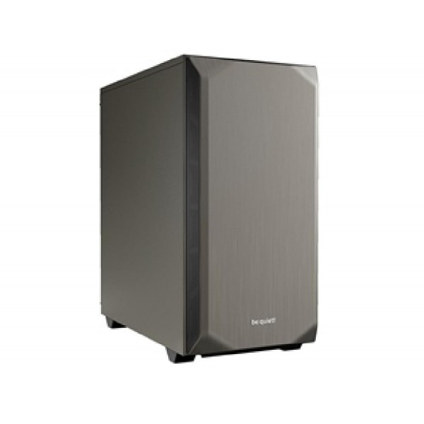 BEQUIET PC CHASSIS PURE BASE 500 METALLIC GREY BG036, MIDI TOWER ATX, METALLIC GREY, W/O PSU, 1X14CM PURE WINGS 2 FAN, 1X14CM REAR PURE WINGS 2 FAN, 3YW.