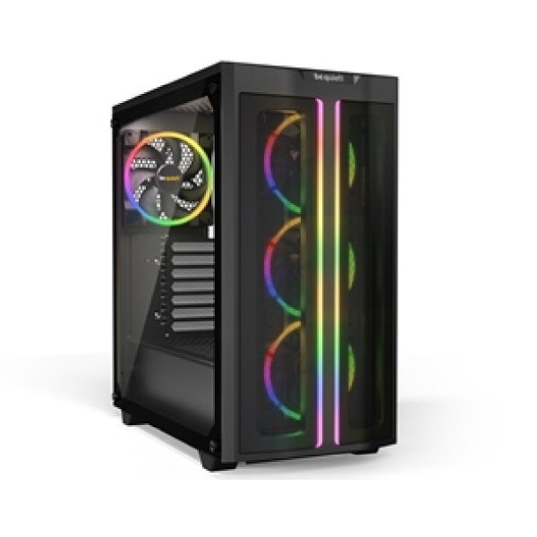 BEQUIET PC CHASSIS PURE BASE 500FX WINDOW BGW43, MIDI TOWER ATX, BLACK, ARGB, W/O PSU, 3X12CM LIGHT WINGS(FRONT), 1X14CM LIGHT WINGS 2 FAN (REAR), 3YW.