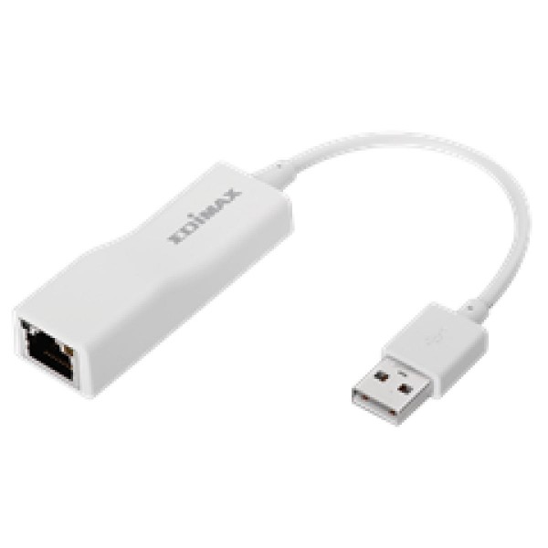 EDIMAX LAN ADAPTER EU-4208, USB 2.0 TO 10/100MBPS FAST ETHERNET ADAPTER, 2YW.