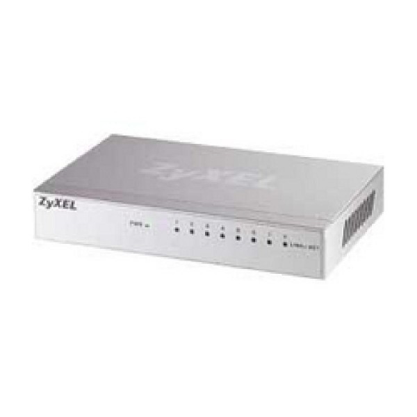 ZYXEL SWITCH GS-108B, 8 PORTS 10/100/1000Mbps, METAL HOUSING, 2YW.