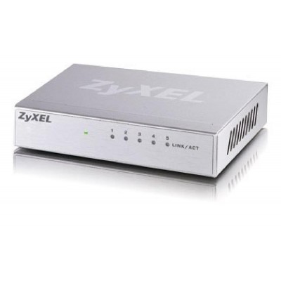 ZYXEL SWITCH GS-105B, 5 PORTS 100/1000Mbps, WORKGROUP GIGABIT SWITCH, 2YW. ZYXEL SWITCH GS-105B, 5 PORTS 100/1000Mbps, WORKGROUP GIGABIT SWITCH, 2YW.