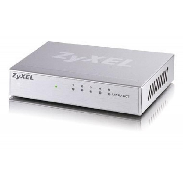 ZYXEL SWITCH GS-105B, 5 PORTS 100/1000Mbps, WORKGROUP GIGABIT SWITCH, 2YW.