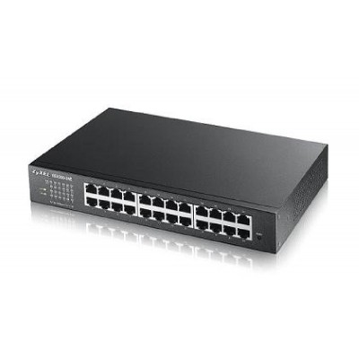 ZYXEL SWITCH GS-1900-24E, 24 PORTS 10/100/1000Mbps, SMART MANAGED, RACKMOUNT, 2YW. ZYXEL SWITCH GS-1900-24E, 24 PORTS 10/100/1000Mbps, SMART MANAGED, RACKMOUNT, 2YW.