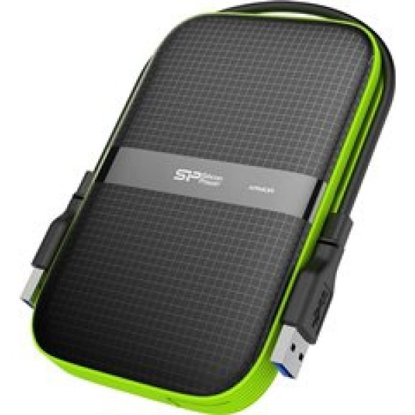 SILICON POWER EXTERNAL HDD 2,5'' 2TB ARMOR A60, USB3.1, POWER VIA USB, BLACK, 3YW.