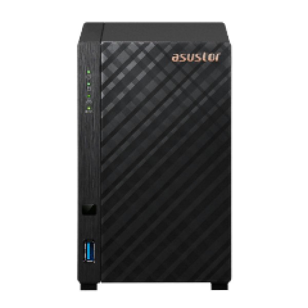 ASUSTOR NAS DRIVESTOR 2 AS1102T, DT, 2 BAYS, REALTEK RTD1296 1.4GHz QC, 1GB DDR4, 2xUSB3.0, 2.5GbEx1, WoL, WoW, 3YW.