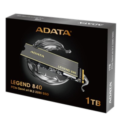 ADATA SSD M.2 NVMe PCI-E 1TB LEGEND 840 ALEG-840-1TCS, M.2 2280, NVMe PCI-E GEN4x4, READ 5000MB/s, WRITE 4500MB/s, IOPS: up to 650K/600K, 5YW. ADATA SSD M.2 NVMe PCI-E 1TB LEGEND 840 ALEG-840-1TCS, M.2 2280, NVMe PCI-E GEN4x4, READ 5000MB/s, WRITE 4500MB/s, IOPS: up to 650K/600K, 5YW.