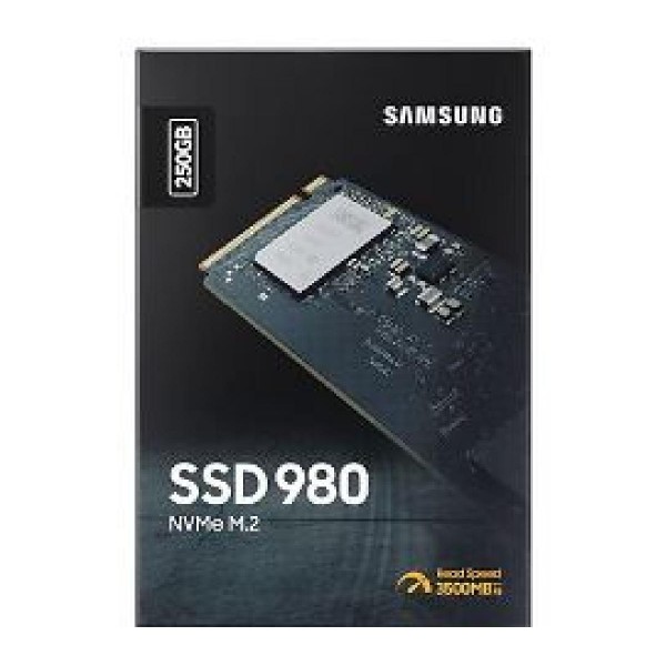 SAMSUNG SSD M.2 NVMe PCI-E 250GB MZ-V8V250BW SERIES 980 EVO, M.2 2280, NVMe PCI-E x4, READ 2900MB/s, WRITE 1300MB/s, 5YW.
