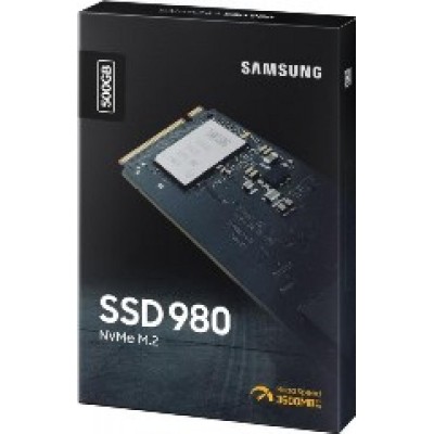 SAMSUNG SSD M.2 NVMe PCI-E 500GB MZ-V8V500BW SERIES 980 EVO, M.2 2280, NVMe PCI-E x4, READ 3100MB/s, WRITE 2600MB/s, 5YW. SAMSUNG SSD M.2 NVMe PCI-E 500GB MZ-V8V500BW SERIES 980 EVO, M.2 2280, NVMe PCI-E x4, READ 3100MB/s, WRITE 2600MB/s, 5YW.