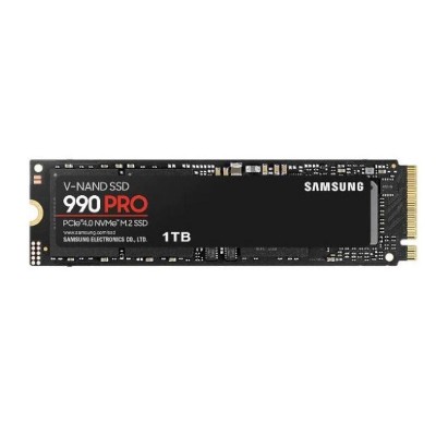 SAMSUNG SSD M.2 NVMe PCI-E GEN 4.0 1TB MZ-V9P1T0BW SERIES 990 PRO, M.2 2280, NVMe PCI-E GEN4x4, READ 7450MB/s, WRITE 6900MB/s, 5YW. SAMSUNG SSD M.2 NVMe PCI-E GEN 4.0 1TB MZ-V9P1T0BW SERIES 990 PRO, M.2 2280, NVMe PCI-E GEN4x4, READ 7450MB/s, WRITE 6900MB/s, 5YW.