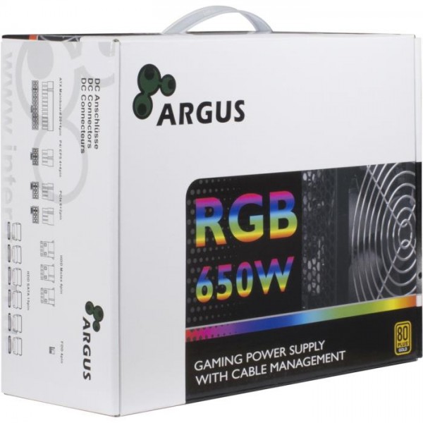 Psu ATX Inter-Tech  Argus RGB-650W 80+ Gold