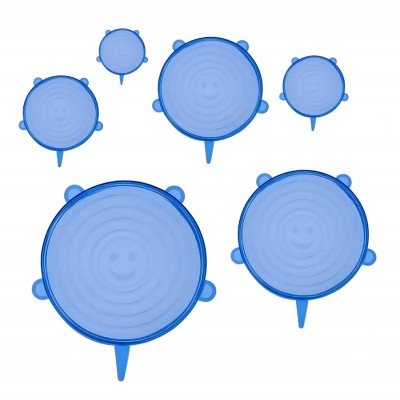 Bruno σετ σιλικονούχων καπακιών για δοχεία τροφίμων BRN-0044, 6τμχ, μπλε Bruno σετ σιλικονούχων καπακιών για δοχεία τροφίμων BRN-0044, 6τμχ, μπλε