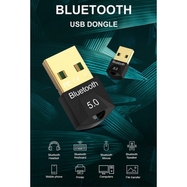 USB adapter BT-006, Bluetooth 5.0 EDR, μαύρο