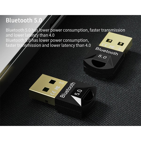 USB adapter BT-006, Bluetooth 5.0 EDR, μαύρο