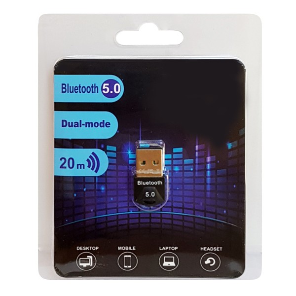 USB adapter BT-006, Bluetooth 5.0 EDR, μαύρο