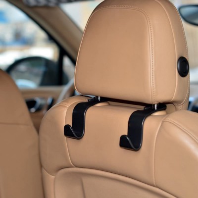 Κρεμάστρα αυτοκινήτου CAR-0007 για το προσκέφαλο, μαύρη, 2τμχ Κρεμάστρα αυτοκινήτου CAR-0007 για το προσκέφαλο, μαύρη, 2τμχ