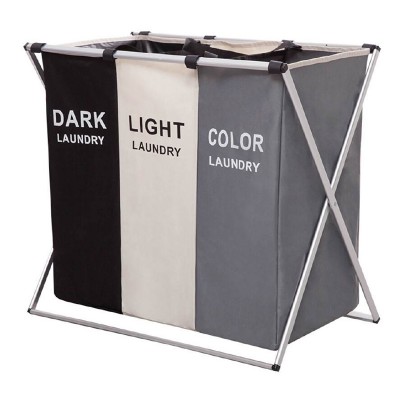 Καλάθι διαχωρισμού απλύτων CLN-0008 με 3 σάκους, 60x38x68mm Καλάθι διαχωρισμού απλύτων CLN-0008 με 3 σάκους, 60x38x68mm