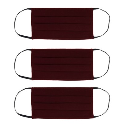 Μάσκα προστασίας βαμβακερή MSK-0008 επαναχρησιμοποιούμενη, μπορντό, 3τμχ Μάσκα προστασίας βαμβακερή MSK-0008 επαναχρησιμοποιούμενη, μπορντό, 3τμχ