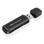 POWERTECH mini card reader USB 3.0 PT-892, SD card, μαύρος