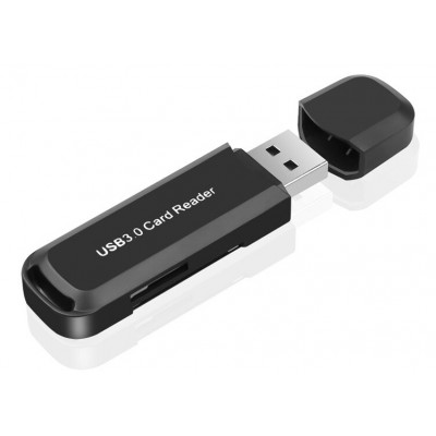 POWERTECH mini card reader USB 3.0 PT-892, SD card, μαύρος POWERTECH mini card reader USB 3.0 PT-892, SD card, μαύρος