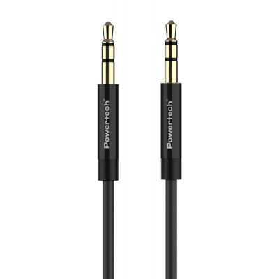 POWERTECH καλώδιο Jack 3.5mm prime PTR-0086, 3 pin, copper, 1m, μαύρο POWERTECH καλώδιο Jack 3.5mm prime PTR-0086, 3 pin, copper, 1m, μαύρο