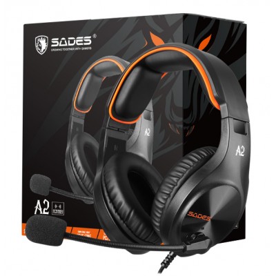 SADES Gaming Headset A2, multiplatform, 3.5mm, μαύρα SADES Gaming Headset A2, multiplatform, 3.5mm, μαύρα