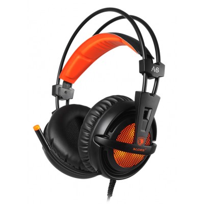 SADES Gaming Headset A6, multiplatform, USB, LED, μαύρα SADES Gaming Headset A6, multiplatform, USB, LED, μαύρα