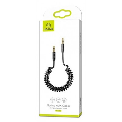 USAMS καλώδιο Jack 3.5mm SJ256, Hi-Fi stereo, 1.2m, μαύρο USAMS καλώδιο Jack 3.5mm SJ256, Hi-Fi stereo, 1.2m, μαύρο