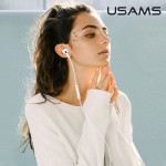 USAMS earphones με μικρόφωνο EP-41, 3.5mm, 10mm, 1.2m, λευκά