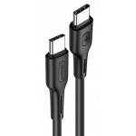 USAMS καλώδιο USB Type-C U43, 5A 100W, PD, 1.2m, μαύρο