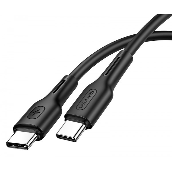 USAMS καλώδιο USB Type-C U43, 5A 100W, PD, 1.2m, μαύρο