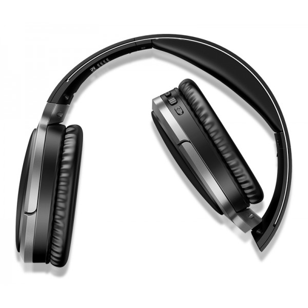 USAMS bluetooth headphones US-YN001, wireless & wired, 40mm, μαύρα