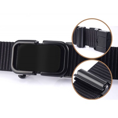 Ζώνη στρατιωτικού τύπου TMV-0045, ρυθμιζόμενη, 3.4 x 120cm, μαύρη Ζώνη στρατιωτικού τύπου TMV-0045, ρυθμιζόμενη, 3.4 x 120cm, μαύρη