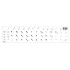 Αυτοκόλλητο universal για πληκτρολόγιο notebook, White (0.11mm)