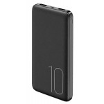 USAMS power bank PB7 10000mAh, 2x output, 2.1A, μαύρο