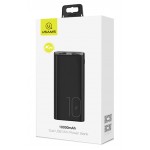 USAMS power bank PB31 10000mAh, 2x output, 2.1A, μαύρο