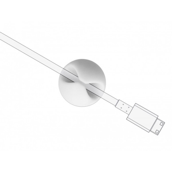 DELOCK Οργανωτής καλωδίων σιλικόνης 18291, 6.5mm, γκρι-λευκό, TPR 6τμχ DELOCK Οργανωτής καλωδίων σιλικόνης 18291, 6.5mm, γκρι-λευκό, TPR 6τμχ