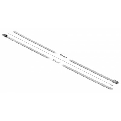 DELOCK μεταλλικός σφιγκτήρας καλωδίων 18770, 500x4.6mm, 10τμχ DELOCK μεταλλικός σφιγκτήρας καλωδίων 18770, 500x4.6mm, 10τμχ