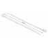 DELOCK Δεματικά καλωδίων 18944 με οπή στερέωσης, 160x4.8mm, λευκά, 10τμχ