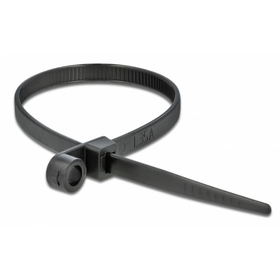 DELOCK Δεματικά καλωδίων 18950 με οπή στερέωσης, 200x4.8mm, μαύρα, 10τμχ DELOCK Δεματικά καλωδίων 18950 με οπή στερέωσης, 200x4.8mm, μαύρα, 10τμχ