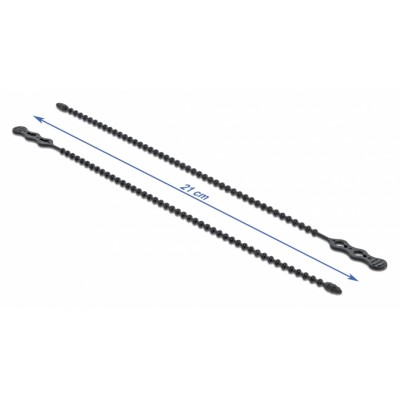 DELOCK Δεματικά καλωδίων 18966, επαναχρησιμοποιούμενα, 210x4.5mm, 10τμχ DELOCK Δεματικά καλωδίων 18966, επαναχρησιμοποιούμενα, 210x4.5mm, 10τμχ