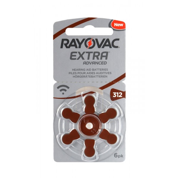 Rayovac extra mercury free μπαταρίες ακουστικών βαρηκοϊας 1,45V, 6τεμ.