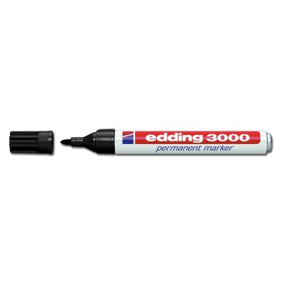 EDDING ανεξίτηλος μαρκαδόρος 3000, 1.5-3mm, επαναγεμιζόμενος, μαύρος EDDING ανεξίτηλος μαρκαδόρος 3000, 1.5-3mm, επαναγεμιζόμενος, μαύρος